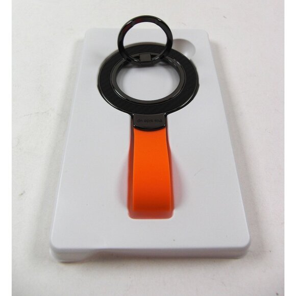 Magnetic Ring With Orange Strap For Secure Phone Holding & Stand - Picture 6 of 6